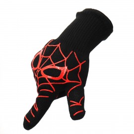 A pair of Extreme Heat Resistant BBQ Oven Gloves 500°C Pot Holder Cooking Mitts