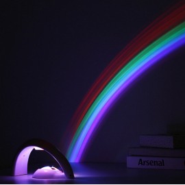 Amazing Colorful LED Rainbow Light Baby Kids Children Child Night Light Atmostphere Light