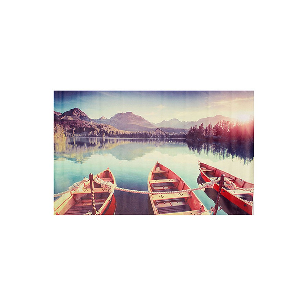 Art Painting Lake Boat Ship Modern Picture Oil Canvas Wall Art Frameless Living Room Bedroom Home Decor