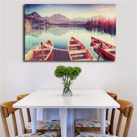 Art Painting Lake Boat Ship Modern Picture Oil Canvas Wall Art Frameless Living Room Bedroom Home Decor