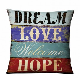 Art Word Linen Explosion Models Pillowcase Simple Pillow Cushion