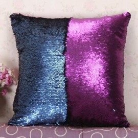 Bicolor Sequins Boster Case European Style Mermaid Pillow Case