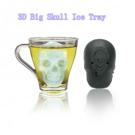 Big Skull Ice Mold Silicone Single Hole Skull Ice Lattice Creative Horror Big Ice Lattice Thickened Ice Maker