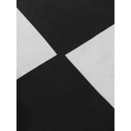 Black And White Geometric Pattern Floor Mats Flannel Water Absorption Antiskid Floor Mat Bath Room Door Mat