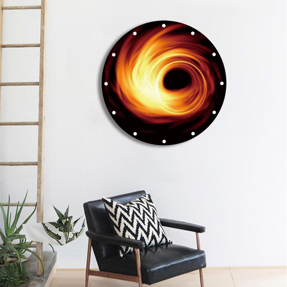 Black Hole Series Acrylic Wall Clock Silent Quartz Needle Big Watch Modern Decoration Crafts