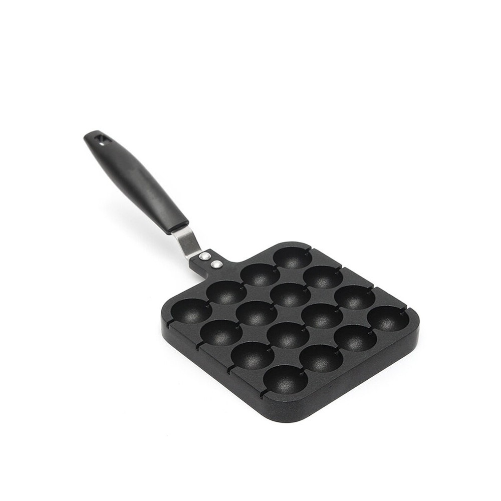 Black Home Kitchen Cooking Baking Mold Octopus Ball Maker Takoyaki Pan Plate