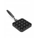 Black Home Kitchen Cooking Baking Mold Octopus Ball Maker Takoyaki Pan Plate