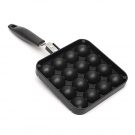 Black Home Kitchen Cooking Baking Mold Octopus Ball Maker Takoyaki Pan Plate