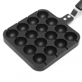 Black Home Kitchen Cooking Baking Mold Octopus Ball Maker Takoyaki Pan Plate