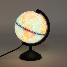 Blue Ocean World Earth Globe Map Teaching Geography Map Rotating Night Light Desktop Decor