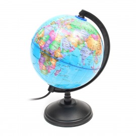 Blue Ocean World Earth Globe Map Teaching Geography Map Rotating Night Light Desktop Decor