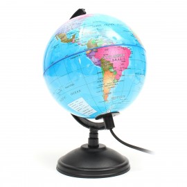 Blue Ocean World Earth Globe Map Teaching Geography Map Rotating Night Light Desktop Decor