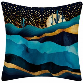 Blue Whale Printed Cushion Cover Home Sofa Throw Pillowcases Home Decor