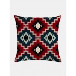 Bohemian Plaid Geometric Pattern Linen Cushion Cover Home Sofa Art Decor Throw Pillowcase