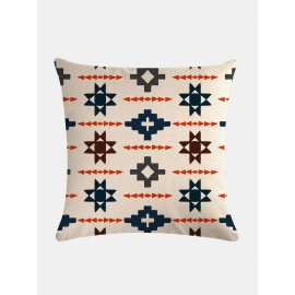 Bohemian Plaid Geometric Pattern Linen Cushion Cover Home Sofa Art Decor Throw Pillowcase