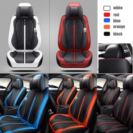 Car 5 Sits Cover Cushion Set 6D Surround Breathable Luxury Seat Protector New