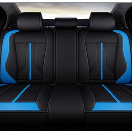 Car 5 Sits Cover Cushion Set 6D Surround Breathable Luxury Seat Protector New