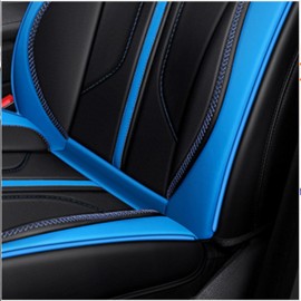 Car 5 Sits Cover Cushion Set 6D Surround Breathable Luxury Seat Protector New