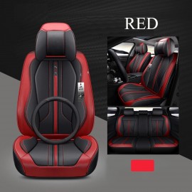 Car 5 Sits Cover Cushion Set 6D Surround Breathable Luxury Seat Protector New