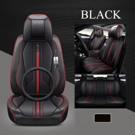 Car 5 Sits Cover Cushion Set 6D Surround Breathable Luxury Seat Protector New