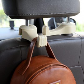 Car Seat Back Headrest Phone Holder ABS Storage Hanger Hook Bag Cloth Holder Organizer