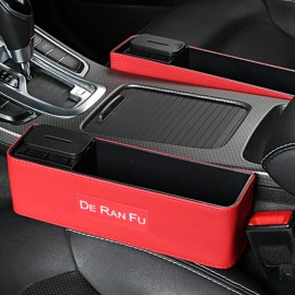 Car Seat Gap Storage Box Multi-function Leather Car box trash Water Cup Holder