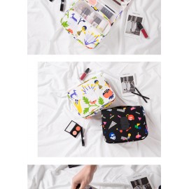 Cartoon Pattern Business Travel Hook Wash Bag Portable Large Capacity Cosmetics Storage Bag