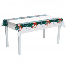 Christmas Disposable Tablecloth Festive Rectangle Oblong Table Cloth Tableware