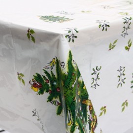 Christmas Disposable Tablecloth Festive Rectangle Oblong Table Cloth Tableware