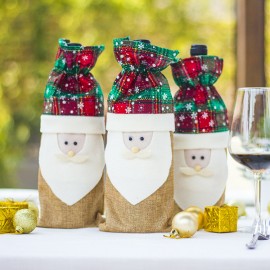 Christmas Red Wine Set Christmas Table Creative Decoration Christmas Red Wine Bottle Bag Champagne