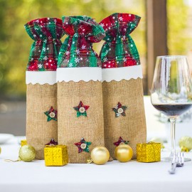 Christmas Red Wine Set Christmas Table Creative Decoration Christmas Red Wine Bottle Bag Champagne