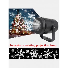 Christmas Snowflake Projector Light Lamp Rotating LED Stage Lighting Effect Party Lights