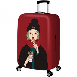 Cool Girls Elastic Luggage Cover Durable Suitcase Protector