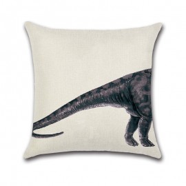 Cotton Linen Animals Whale Elephant Dinosaur Cushion Cover Square Home Decorative Pillowcase