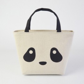 Cotton Linen Thick Aluminum Foil Portable Insulation Storage Bag Lunch Bag Deer Bear Rabbit Pattern