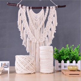 Cotton Twisted Cord Handmade Jute Bundle Rope Home Decor Crafts 5mm/100M