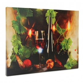 Creative Wine LED Light Painting Wall Art Living Room Home Decor