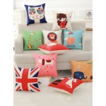 Cute Animal Pattern Cushion Cover Squre Sofa Bed Pillowcase Car Home Deco Cushion