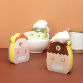 Cute Cartoon Kitchen Cleaning Sponge Magic Sponge Eraser Pan Pot Dish Washing Sponge Kitchen Cleaning Tools