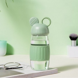 Cute Mini Water Bottle 350ml Non-slip Leakproof Drinking Bottles for Children Kids