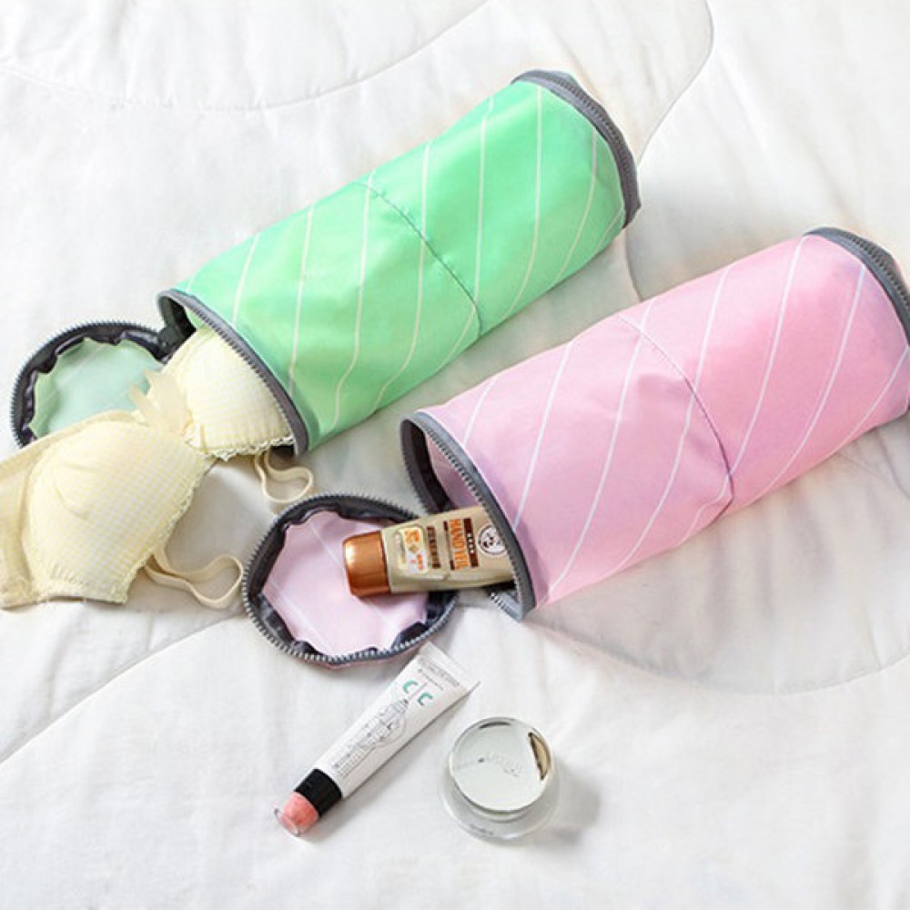 Cylinder Storage Bag Underwear Bra Sock Clothing Wash Package Portable Outdoor Travel