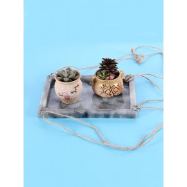 DIY Hanging Flower Pot Storage Support Plate Crystal Epoxy Silicone Mold Handmade Craft Home Storage Decor