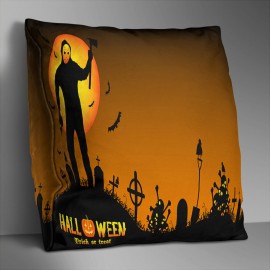 Double-sided Printed Halloween Black Friday Cushion Cover Home Sofa Soft Throw Pillowcase Art Decor