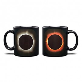 Eclipse  Color Changing Cup Two-sided Color Ceramic Cup Heat-sensing Coffee Mug