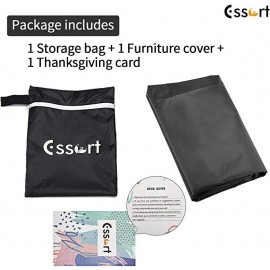 Essort Patio Furniture Covers, Extra Large Outdoor Furniture Set Covers Waterproof, Rain Snow Dust Wind-Proof, Anti-UV