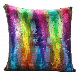 Fashion Sequin Magic Mermaid Throw Pillow Cover Swipe Sofa Cushion Case Decor