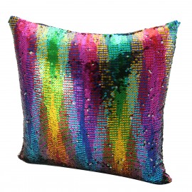 Fashion Sequin Magic Mermaid Throw Pillow Cover Swipe Sofa Cushion Case Decor