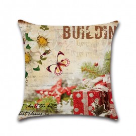 Festive Pillowcase Car Cushion Cover Linen Pillowcase Home Textile