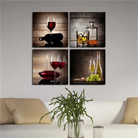 Framed Wine Abstract Canvas Painting Picture Photo Print Wall Art Home Decor