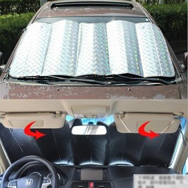 Front Window Car Windscreen UV Laser Sun Shade Block Screen 150cmx80cm Foldable